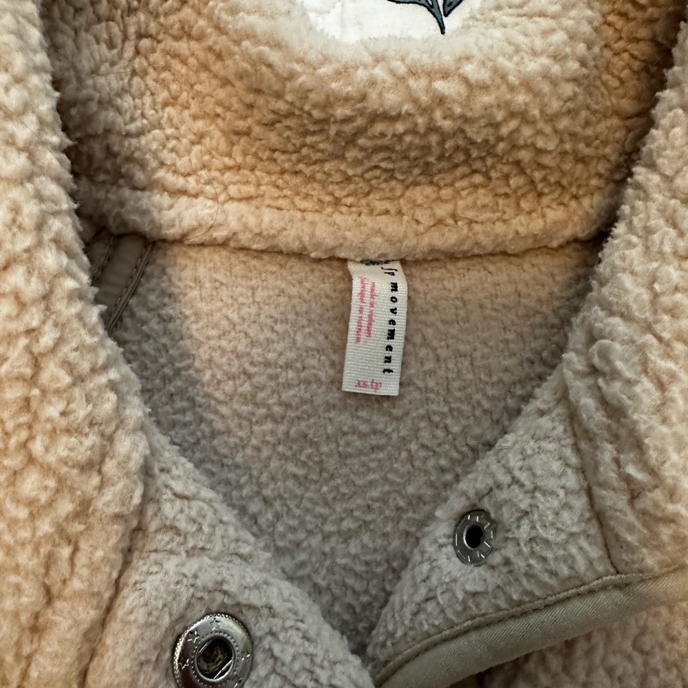 Free People Teddy Jacket in Beige - Picture 4 of 6